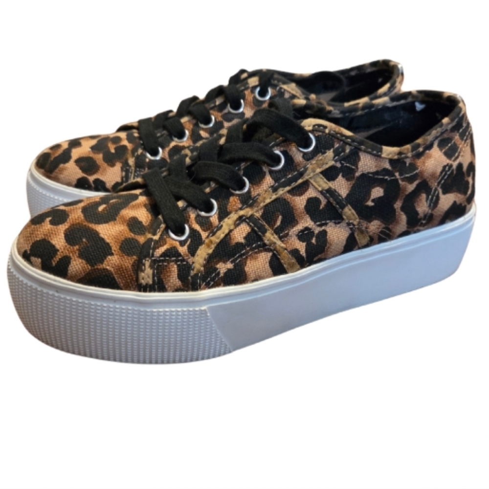 Steve Madden Emmi Platform Leopard Print Sneakers